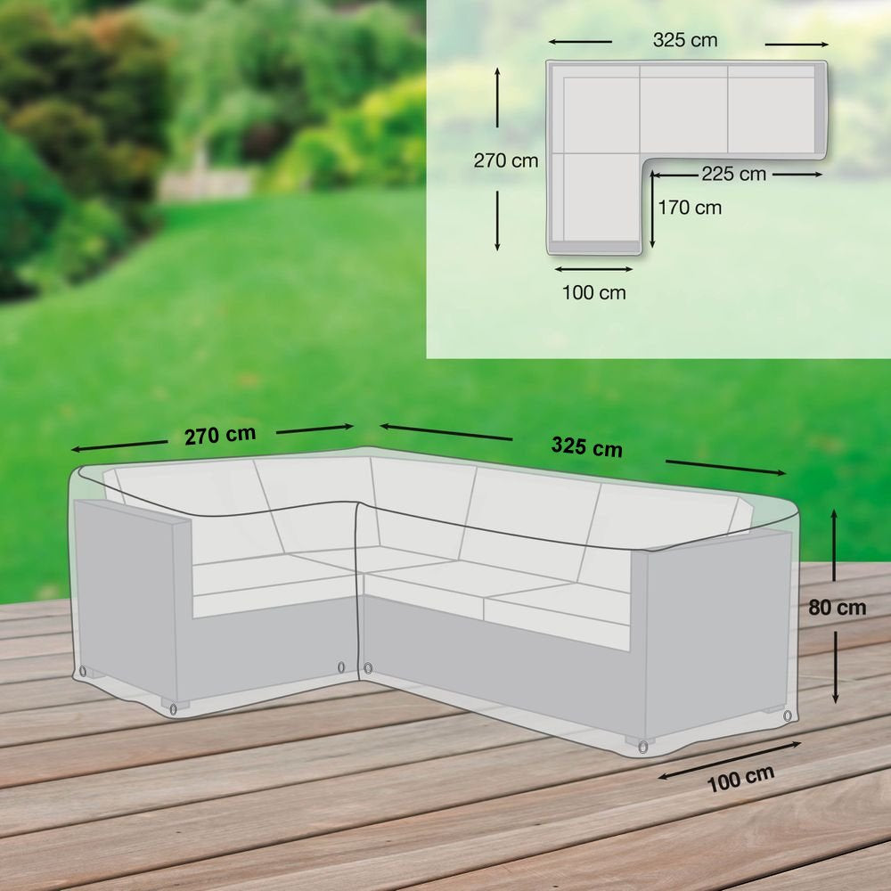 Schutzhülle (18.1) - Eck-Lounge asymmetrisch XXL