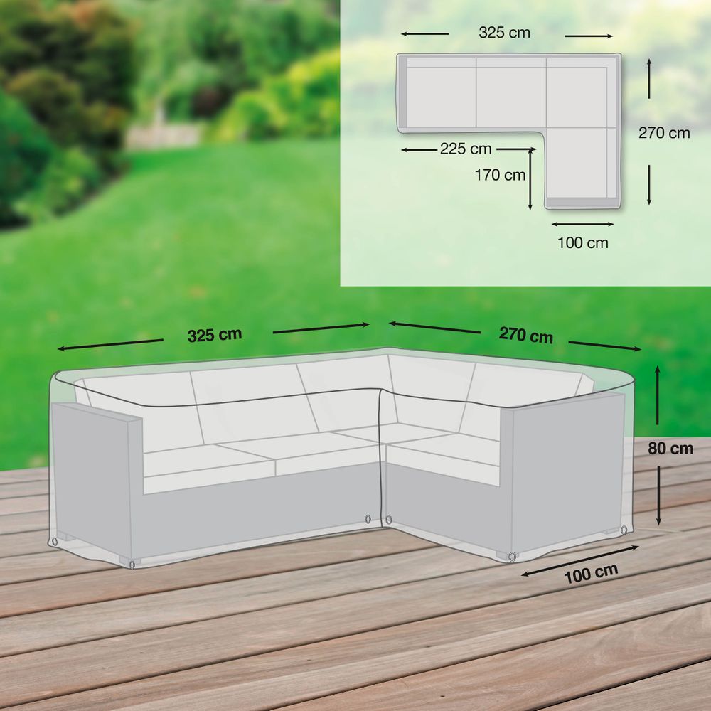 Schutzhülle (18.2) - Eck-Lounge asymmetrisch XXL