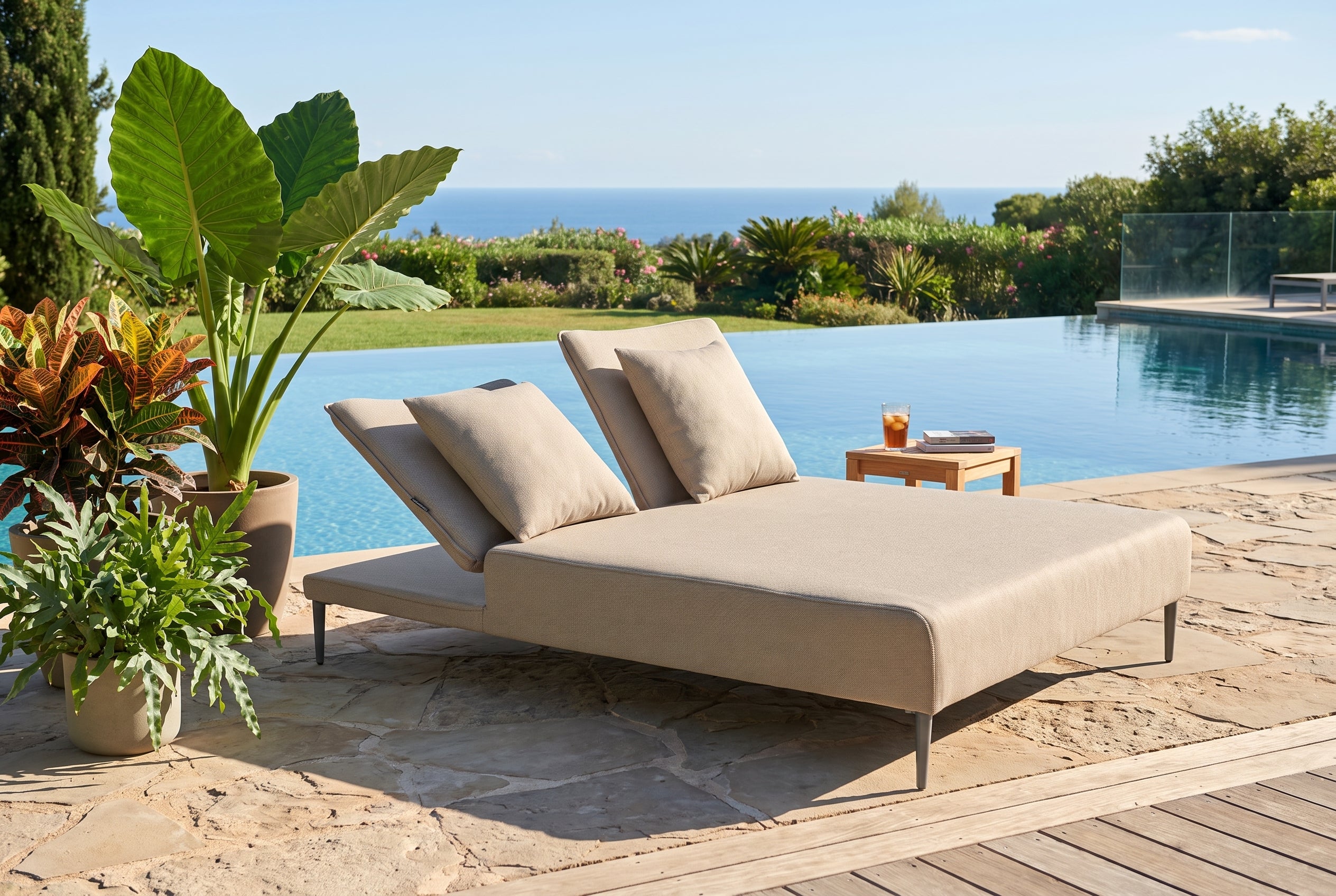 Saint Tropez Doppeliege - creme