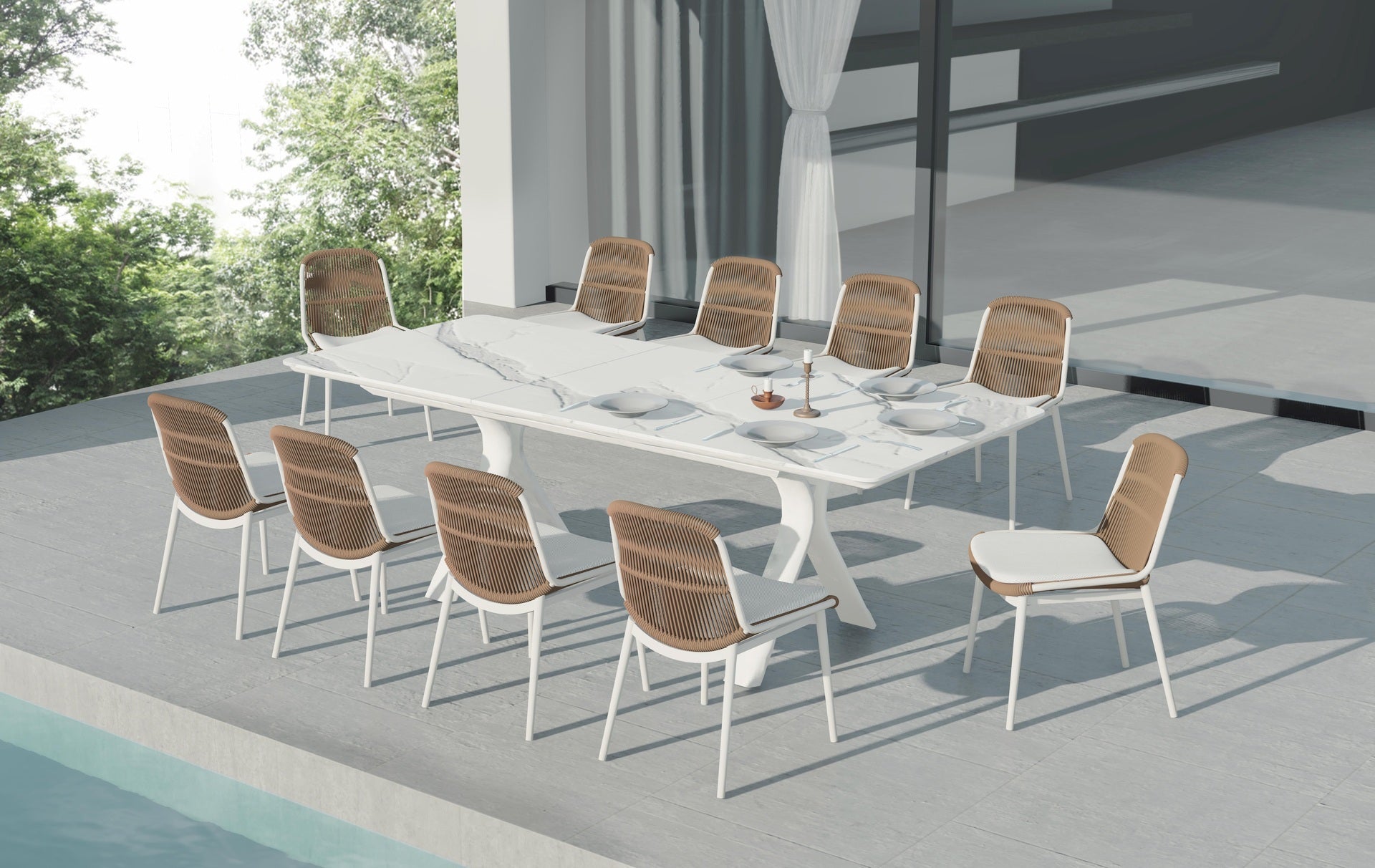 Esstisch Carson weiß