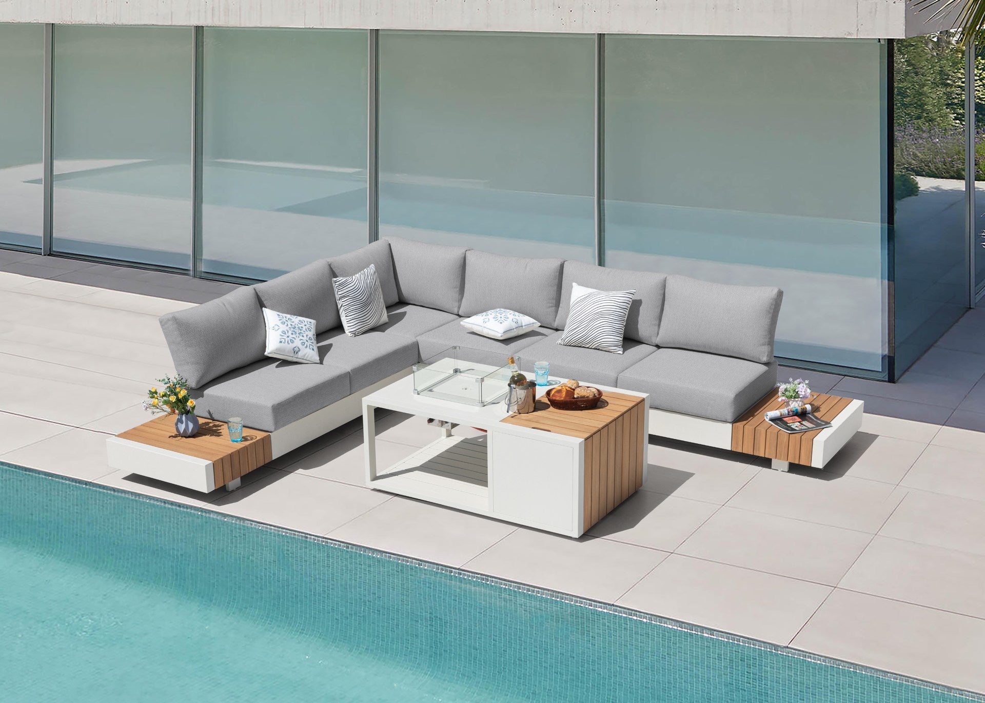 Camilla corner bench group