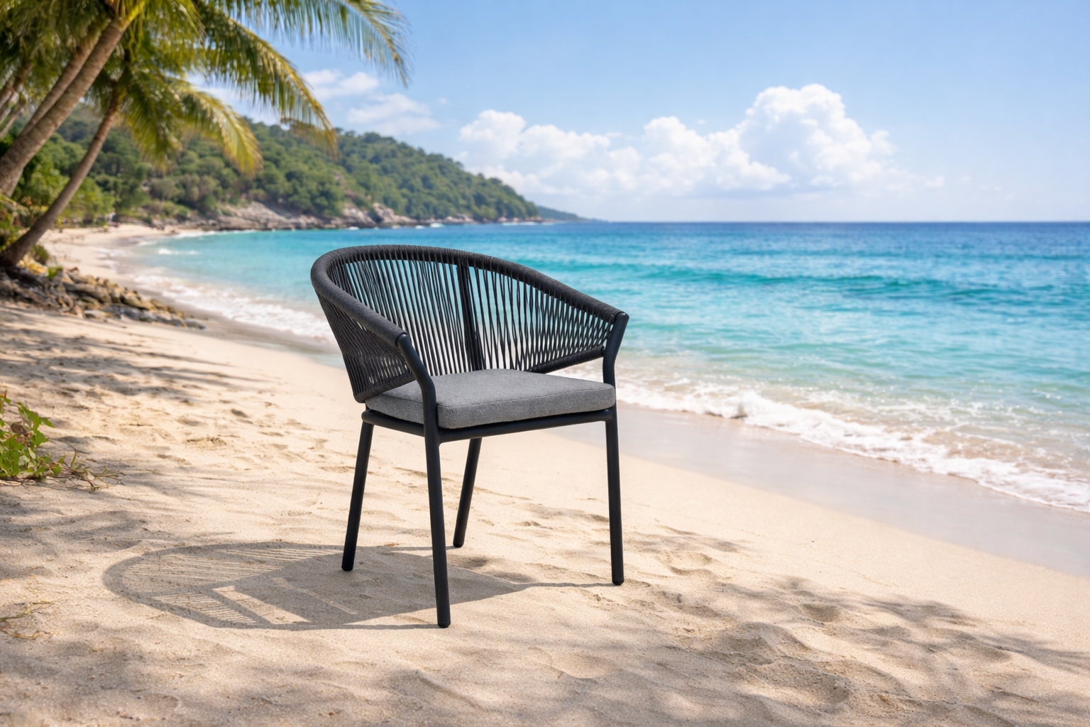 Armstuhl Nava dunkel