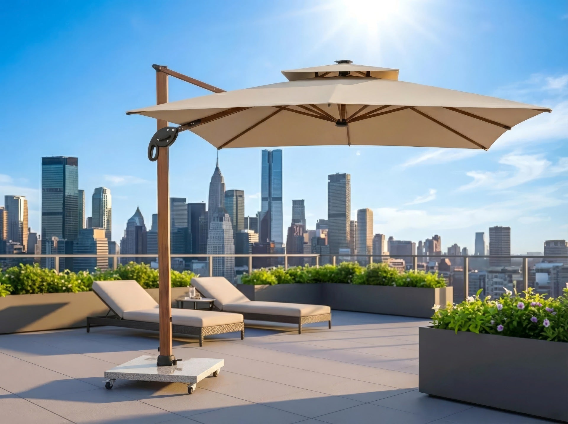 Pendelschirm Roma-Deluxe Wood