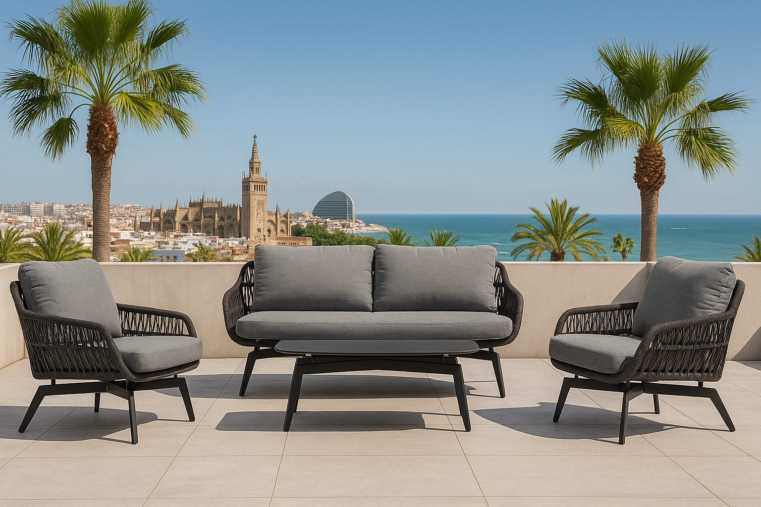 Loungegruppe Sahara dunkel