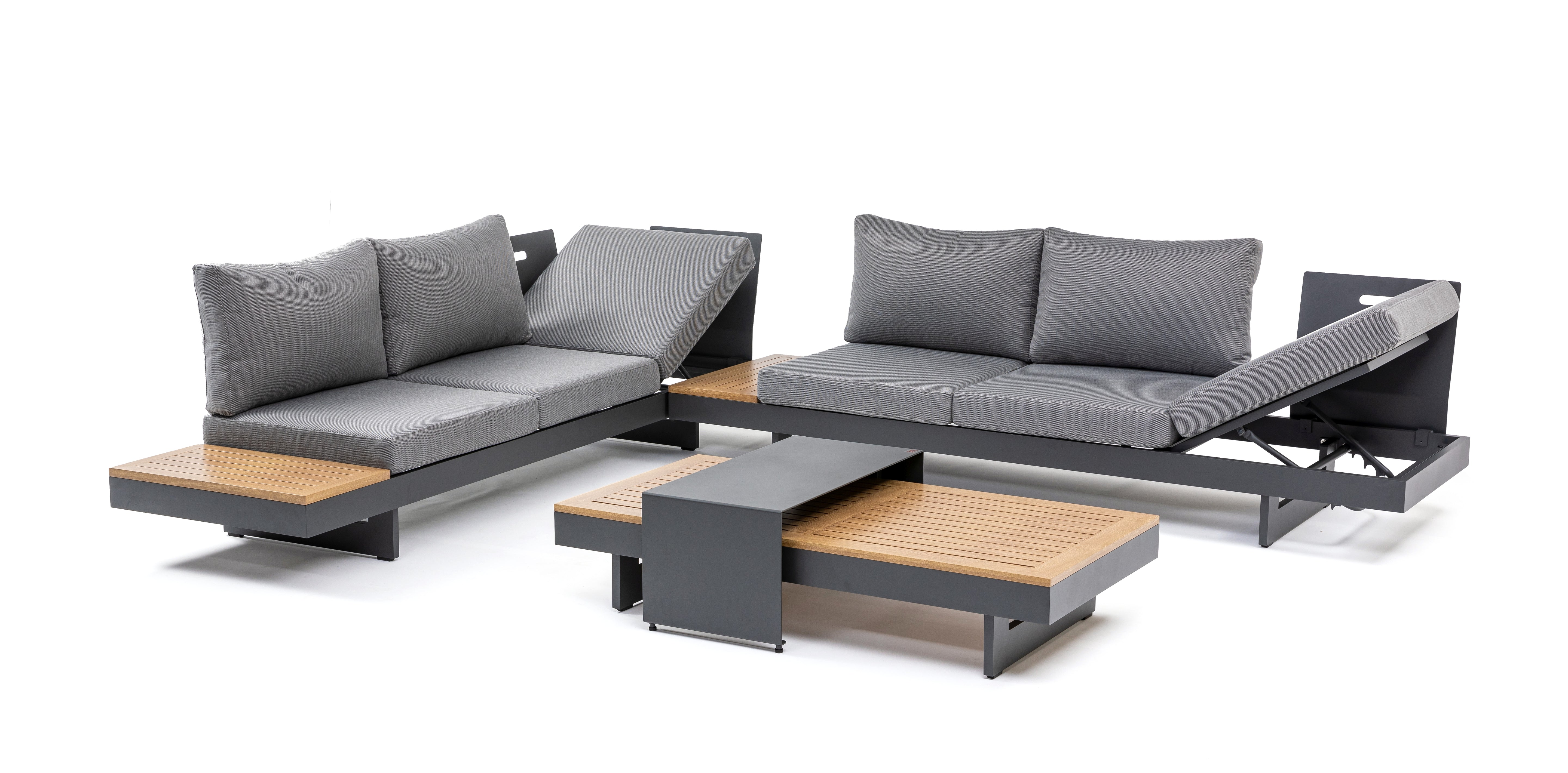 Loungegruppe Santorini dunkel