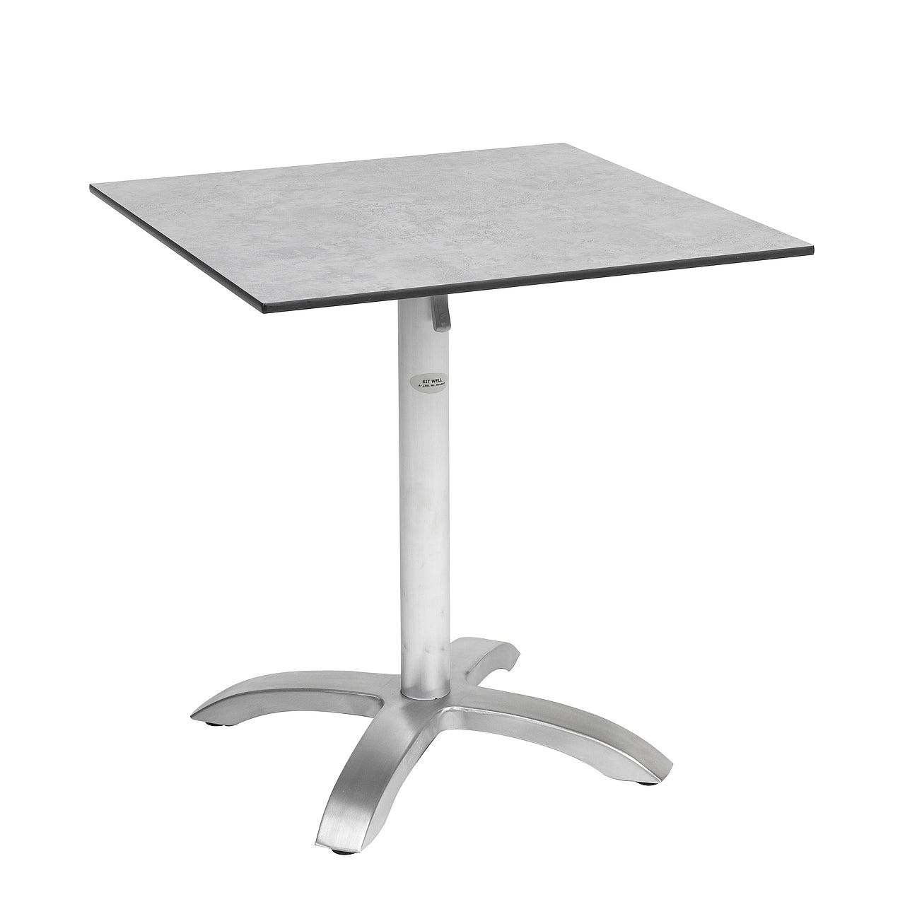 Tischgestell Cross-1 alu satiniert