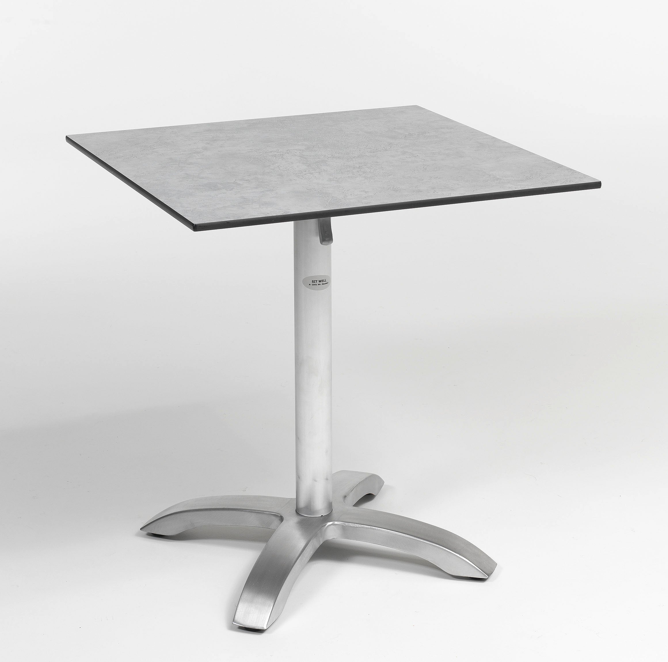 Tischgestell Cross-1 alu satiniert