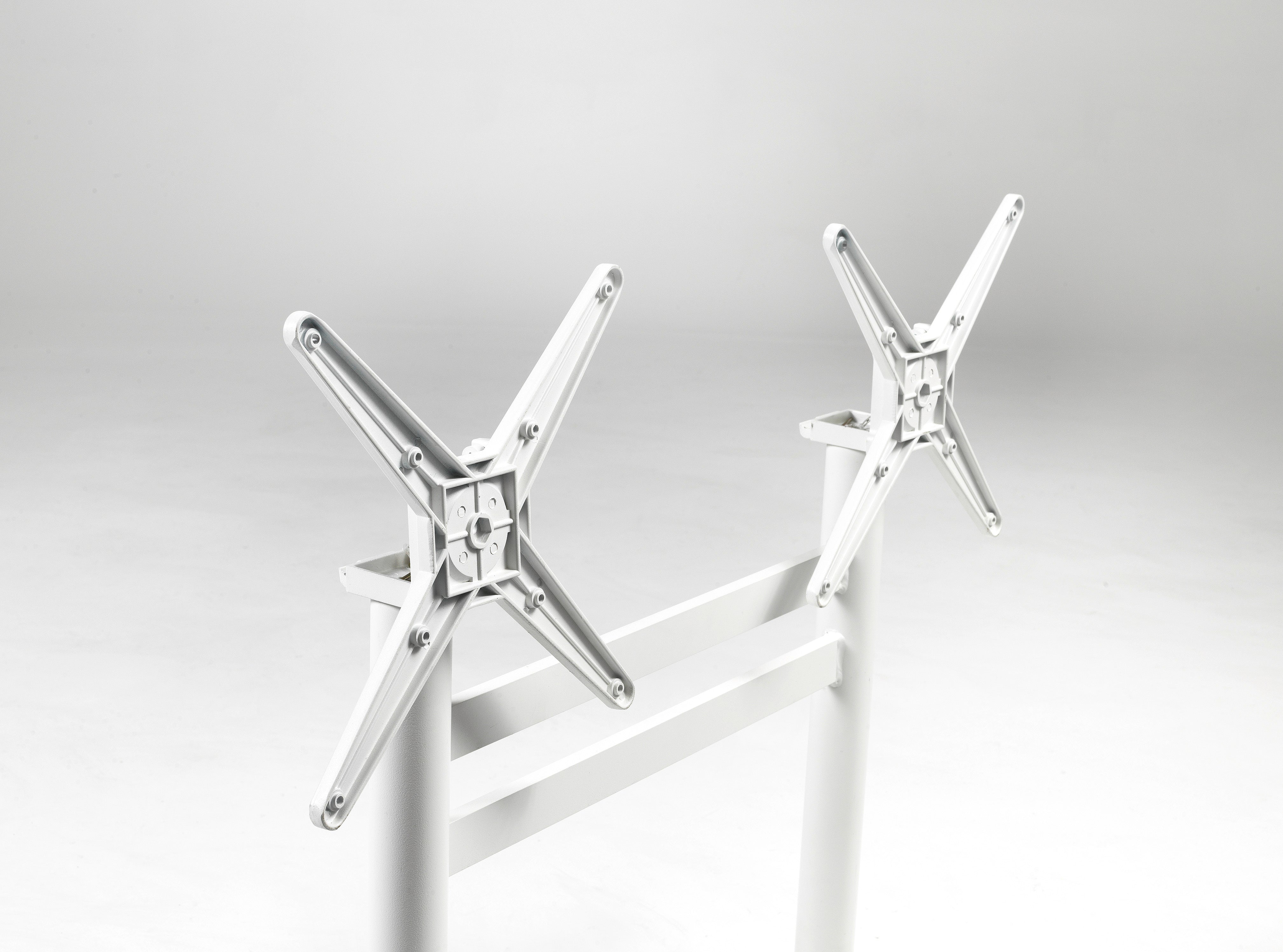 Tischgestell Cross-2 weiß pulverbeschichtet