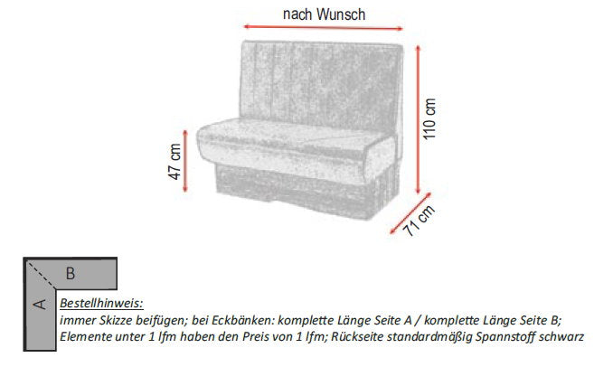 Gastro bench Harmony
