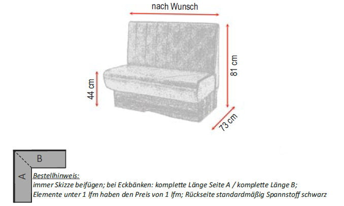 Gastro bench lounge