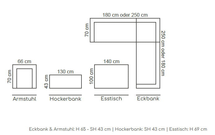 Eckbankgruppe Manhattan