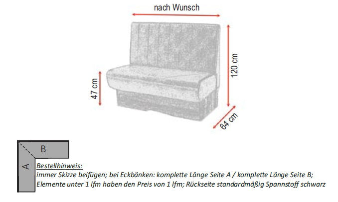 Gastro bench Mustang