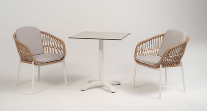 Bari Armstuhl – weiß-natur