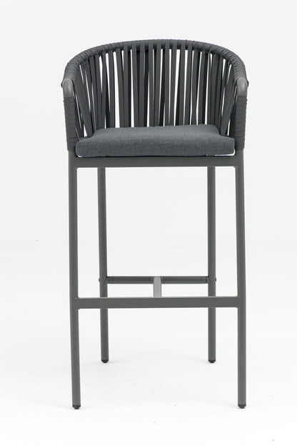 Bar stool Jacky anthracite/grey