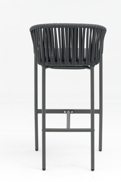 Bar stool Jacky anthracite/grey