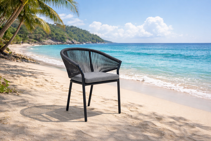 Armstuhl Nava dunkel