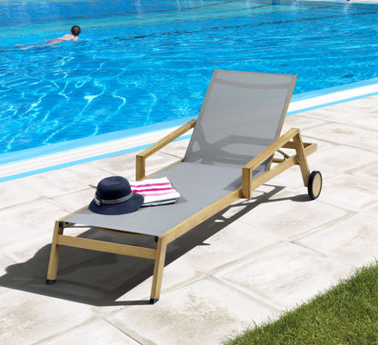 Roma Wood lounger