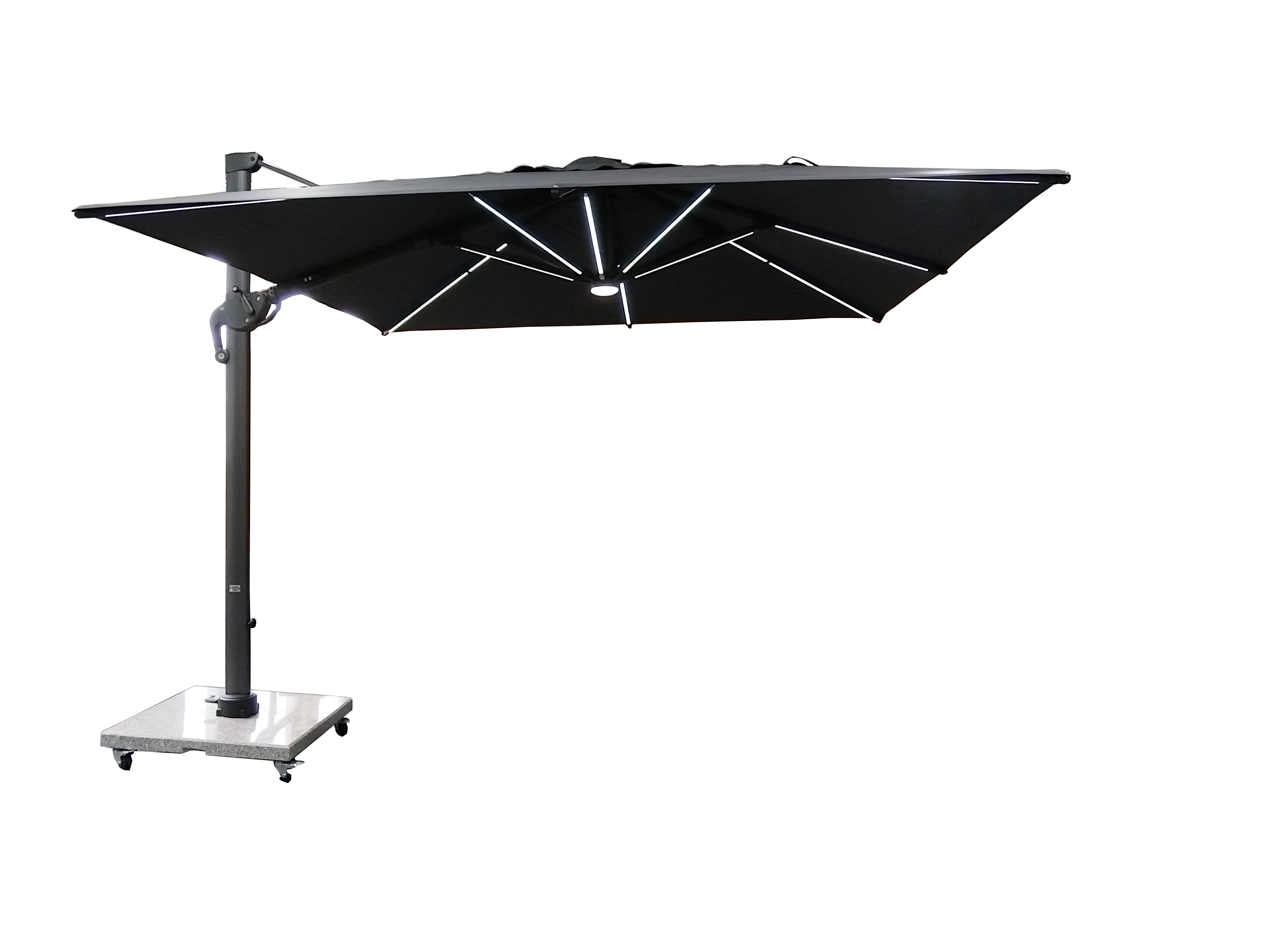 Pendelschirm Roma-Deluxe grau