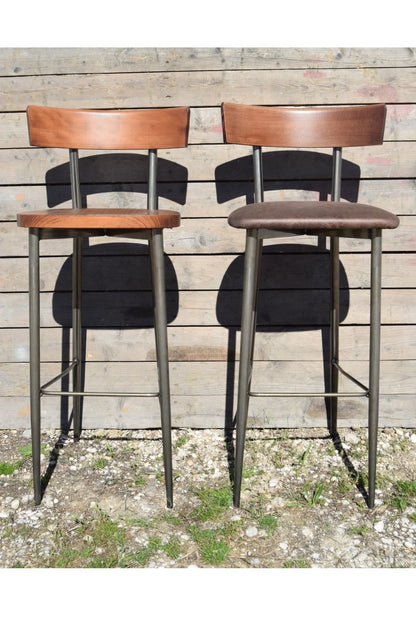 Barhocker Lisa Vintage Wood & Padded